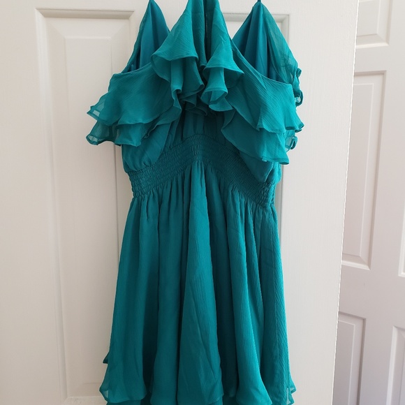 Bebe Ruffle Chiffon Dress - Picture 2 of 3